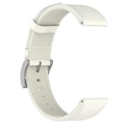 KEXIAO Correa de reloj de piel sintética de liberación rápida de 20 mm de ancho, amplia compatibilidad para relojes inteligentes 4, 5, 6, 7, Blanco, 119+86mm