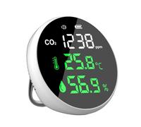 KEXIAO Detector de CO2, monitores de aire para interiores, detector de dióxido de carbono digital de CO2, probador de aire para alarma