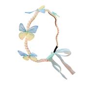KEXIAO Diadema de lujo con diseño de mariposa, para fiesta de cumpleaños, elegante desfile de gotas de agua, perlas para niñas, disfraz de boda
