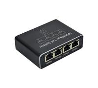 KEXIAO Divisor Ethernet 1 a 2/3/4 de alta velocidad 1000 Mbps adaptador convertidor para routers, pantalla de computadora con cable de alimentación USB