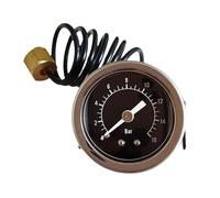 KEXIAO Manómetro de cocina de fácil instalación, 16 bares, expreso, textura metálica, pieza para mayor durabilidad