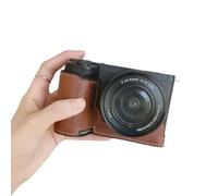 KEXIAO Media funda protectora de piel sintética para cámara ZVE10 II con forro suave y fácil acceso a la batería