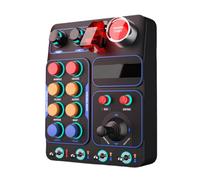 KEXIAO Racings Simulators - Caja de control con iluminación múltiple y 30 botones programables multifunción para Simu realista