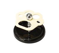 KEXIAO Soporte para pasta de dientes de gatito de dibujos animados con diseño de patas para accesorios de encimera de baño