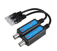 KEXIAO Transmisor de red coaxial a Ethernet, par de adaptadores convertidores para cámara 10/100Mbps 220m 1080P 5MP 8MP