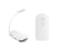 KEXOTRACB LED Clip-On Reading Light - Adjustable, Portable & USB Rechargeable Book Light For Night Reading(F26-white-1PC)