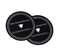 Kexpery 0,3/0,4/0,5/0,6/0,7/0,8/0,9/1,0/1,1/1,2 mm Disco de Ajuste del Carrete Espaciador de Ajuste 2 Piezas para Trident/Nab Adaptador Espaciador para grabadoras de Cinta de Carrete a Carre