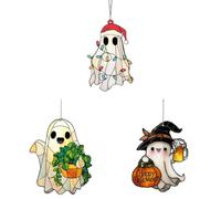 Kexpery 2D acrílico Ghost Grant-up para la decoración de la Ventana Interior de Halloween al Aire Libre