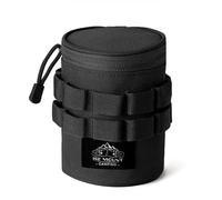 Kexpery Bolsa de almacenamiento de viaje ligera con agujeros para colgar, bolsa de accesorios de camping con asa para acampar y senderismo, Black, S, Tapones de extremo de manillar