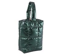 Kexpery - Bolsa de maquillaje acolchada para mujer, bolsa de almacenamiento cosmética, portátil de capacidad, con asa, bolsa de aseo de color sólido, verde, 23.4*10.5*11.5cm/9.21*4.13*4.52inch,