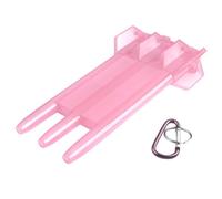 Kexpery Caja de dardos portátil transparente con hebilla de bloqueo, caja de almacenamiento para dardos, funda universal de plástico para todo tipo de dardos, Pink, 156mm (6.14in) x 85mm (3.35in) x