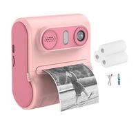 Kexpery Cámara de impresión instantánea de 46MP Cámara de Video para niños 1080P Cámara Selfie para niños Juguete Pantalla IPS de 2.4 Pulgadas Mini Impresora térmica con 3 Rollos de Papel fo