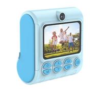 Kexpery - Cámara instantánea MP para niños, 1080p, cámara de selfie, juguete, pantalla IPS de 2,4 pulgadas, mini impresora térmica con 3 rollos de papel fotográfico, regalos para hill