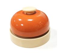 Kexpery Campana de pedidos para restaurante de invitados, timbre para bar, mostrador, timbre único para recepción, mesa de comedor, adorable, juguete para niños Paipai (naranja)