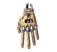 Kexpery - Colgante de mano mecánico duradero con dedo móvil, collar multifunción y joya creativa, robot, M, Metal, Titanio de