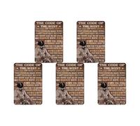 Kexpery Cowboy Tin Plate Metal Mural Mural Home Decoration 30x40cm resistente al agua