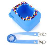 Kexpery Funda de Silicona a Prueba de Golpes, Funda Protectora anticaída, Soporte Protector Lavable para la Piel con cordón para Bitzee Digital Pet Interactive Virtual Toy (Azul)