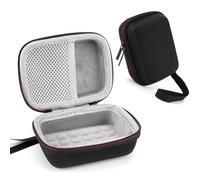 Kexpery - Funda de transporte rígida a prueba de golpes, funda de transporte al aire libre, bolsa de almacenamiento rígida impermeable para altavoz compatible con Go 4, Black Outside And Grey Inside