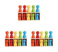 Kexpery Juego de Coincidencia de Colores de Madera para Niños y Adultos Juego de Memoria y Selección Familiar para Padres, Camaradas