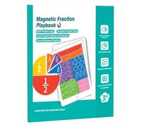 Kexpery Juguetes Montessori de Madera para Fracciones para Niños Juego Magnético Educativo 102 Piezas para Dominar Matemáticas