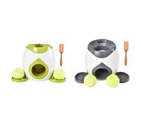 Kexpery - Lanzador de bolas automático para perros, juguete y dispensador de golosinas de tenis interactivo para perros pequeños y medianos