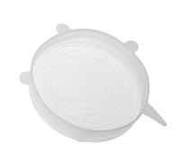 Kexpery Tapa de silicona elástica reutilizable resistente al calor para envolver alimentos (16 cm)