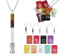 Kexpery TIGER Eye Stone Aids Collar de destete de fumar Tubo redondo de piedra natural construido (estilo 1)