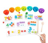 Kexpery Wood Montessori Arithmetic Math Tyt Set Pre-Scol Matemáticas Educación Juguete para Niño