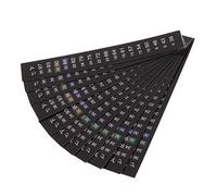 Kexpsogy 10 tiras adhesivas verticales Betta para elaborar fuentes grandes para una lectura rápida
