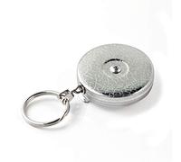 KEY-BAK 0005-011, Retráctil Unisex Adulto, Cromado, 24 Chain 8 Oz. Retraction