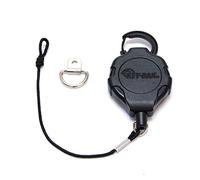 Key-BAK Mic-BAK CB - Correa retráctil para Radio, Cable Kevlar de 36 Pulgadas, Bucle de fijación de Nailon de 8 Pulgadas, Soporte de Anillo en D Incluido