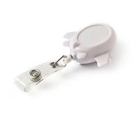 KEY-BAK Retract-A-Badge Soporte retráctil para insignias con forma de avión, 5 unidades, con cable de 36 pulgadas, clip para cinturón, carrete blanco