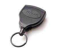 KEY-BAK #SUPER 48 (S48-SDK) Locking Retractable Reel, 36 Inch (91.4 cm) Kevlar Cord, Tough Polycarbonate Case, Steel Belt Clip, 13 Ounce Retraction, Split Ring