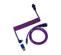 Key - Cable en espiral de alta calidad, color morado, cabina en ángulo, 3