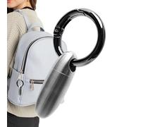 Key Chain Pill Holder, Titanium Waterproof Container, Portable Medicine Organizer Case, Travel-Sized Storage, 2.17inches, Outdoor Waterproof Tablet Holder