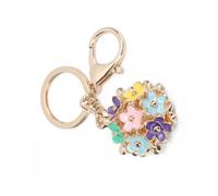 Key Chain with Key Ring / Hook Small Daisy for Backpack Handbag Wallet Car Interior DecorColorful