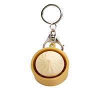 Key Clicker Fidget, Bun Shape Pendant, Sensory Toy with Fun Sound, Keyboard Gadget with Portable Build, Stress Relief Accessory, Handy Gift for Classroom Work Home Car Airplane Bedroom Living Room