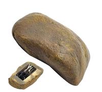 Key Hider Rock - Caja de llaves de roca para exteriores, impermeable, para llaves de piedra simulada, para llaves de piedra simulada, diseñadas para ocultar llaves y otros objetos de valor en entornos