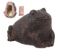 Key Hiders Outside, Frog Shape Statue, 4.53x3.74in Secret Storage Container, Authentic Resin Design, Weather Resistant Build for Outdoor, Keys, Jewelry, Valuables, Necklaces, Change, Balcony