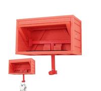 Key Holder for Wall | Decorative Wall Key Holder Holder for Wall, Wooden Space-Saving Key Rack, Car Garage Oden,Car Garage Shape Hat Hanger with Opening Door for Living Room, Coat Organizer Hook