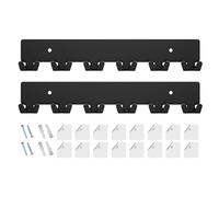 Key Holder Wall, Keys Hanger Organizer, Wall Mount Storage Rack, Hook Metal Racks, Adhesive Entryway Organizers for Front Door, Hallway, Kitchen, Garaje, Office, Living Room, 13,78 x 2,36 pulgadas