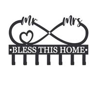 Key Holder Wall Mount, Hollow Design Modern Hanger for Organized Storage, Multi-Purpose Rack with Sleek Style Function, Key Rack for Bathroom, Door, Kitchen, Entryway, Apartments, 12.01x7.09x1.18inch