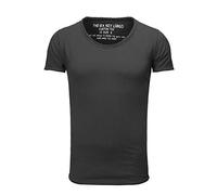 KEY LARGO Bread New Round Camiseta, Anthra (1101), L para Hombre
