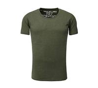KEY LARGO Bread New Round Camiseta, Olive (1514), L para Hombre