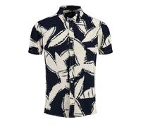 KEY LARGO Sparx 1/2 Patterned Camisa, Azul, S Hombres