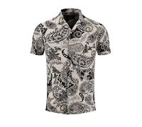Key Largo Camisa 'Keys' beige / negro XXL EUR