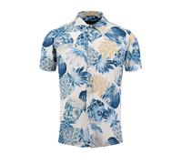 Key Largo Camisa 'KLPineapple' beige / marino M EUR