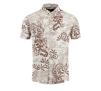 KEY LARGO Resort 1/2 Patterned Camisa, Blanco, M Hombres