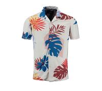 Key Largo Camisa 'Splash' zafiro / dorado / granadina / blanco M EUR