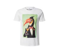 Key Largo Camiseta 'HORNBILL' verde claro / naranja / negro / blanco natural, Talla XL